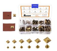 Rustark Pyramid Studs Square Spike Rivet Studs for Clothing Handicraft Leathercraft Decorations
