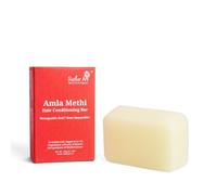 Rustic Art Amla Methi Après-shampoing bio adapté à tous les types de cheveux, bouclés et teints, doux, sans nœuds, sans frisottis et brillants, sans sulfate et sans silicone pour femme