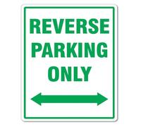 Rustic Back In Stall Parking Only Rule Metal Tin Sign 12x8 Inch