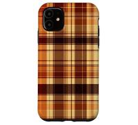 Rustic Brown Plaid Pattern Accessories Fall Collection Coque pour iPhone 11