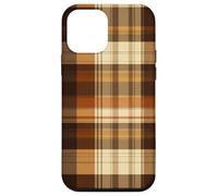 Rustic Brown Plaid Pattern Accessories Fall Collection Coque pour iPhone 12 Mini