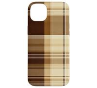 Rustic Brown Plaid Pattern Accessories Fall Collection Coque pour iPhone 14 Plus