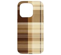 Rustic Brown Plaid Pattern Accessories Fall Collection Coque pour iPhone 15 Pro