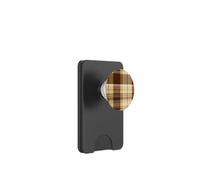 Rustic Brown Plaid Pattern Accessories Fall Collection PopSockets PopWallet pour MagSafe
