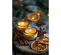 Rustic Candle Journal: Cozy Fall Aesthetic Notebook for Women, Writers, and Students - 6x9 College Ruled Composition Book for Journaling, Gifts, or Notes