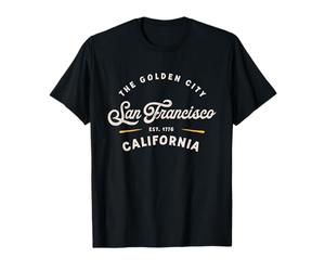 Rustic Classic San Francisco California 1776 USA Novelty T-Shirt