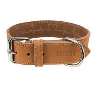 Rustic Collier En Cuir Cire Et Vielli Heartbeat Taille M D38-47cm H40mm Brun Trixie