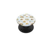 Rustic Farm Hay Wagon Horseshoe Meadow Aquarelle PopSockets PopGrip Adhésif