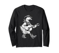 Rustic Goose Cowboy Guitare Musicien Western Country Music Manche Longue
