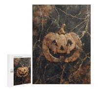 Rustic Halloween Pumpkin Decor Puzzle 500 Pièces Educa Jouet en Bois Cadeau Unique Décoration Intérieure Jeu Éducatif Challenge Toy Adultes Et Enfants À Partir De 14 Ans 500 PCS