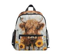 Rustic Highlander Sac à dos blanc pour tout-petits, garçons et filles, mini sac à dos, Rustique Highlander Blanc, Small, Sacs à dos cool imprimé football