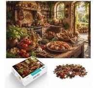 Rustic Italian Kitchen with Fresh Ingredients Puzzle, 1000 pièces