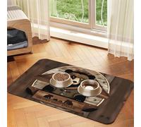 Rustic Lodge Bear Nappe en cuir absorbant pour chien ou chat