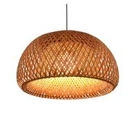 Rustic Pendant Light Fixture, Handmade Woven Chandelier for Kitchen Island Dining Room Living Room(38cm*20cm)