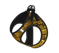 Rustic Rocks Ensemble harnais et laisse pour chat et chien, réfléchissant, réglable, anti-fuite, avec maille douce et respirante, pour petits animaux de compagnie et chatons chiots