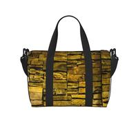 Rustic Rocks Sac de sport polyvalent avec impression murale de briques - Compagnon pour vos voyages et vos routines de remise en forme, noir, taille unique, Noir , Taille unique