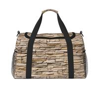 Rustic Rocks Sac de sport pour femme avec compartiment, sac de sport avec compartiment, sac fourre-tout pour homme, femme, sac à main pour femme, Noir , Taille unique