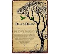 Rustic Tree Birds Music Wall Decor Metal Sign 8 X 12 in