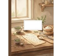 Rustic Watercolor Kitchen Recipe Composition Notebook: A Cozy Farmhouse Baking Journal with Culinary Art | College Ruled Notebook for Chefs, Bakers, and Food Lovers