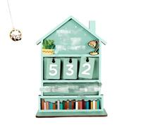 Rustic Wooden Book Reading Tracker,Manual Page Counter with Engraved Bookshelf Design,Desk & Shelf Decor for Office, Study,Living Room (light green)