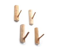 Rustic Wooden Wall Hooks for Coats, Tree Branch Style Adhesive Mounted Hooks, Suitable for Any Home Décor