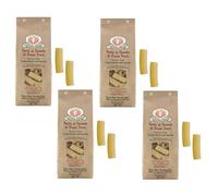 Rustichella d'Abruzzo | Rigatoni Semoule blé dur taille classique | Pâtes artisanales - 4 x 500 Gr | Pâte séchée lente basse température