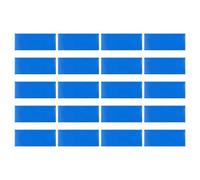 Rustines de réparation en PVC pour piscine gonflable, kit de patchs autocollants bleus pour matelas gonflable, anneau de bateau, rond 7,5 cm et carré 25 x 10 cm