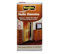 Rustins 5L Danish Oil - L'huile danoise claire originale pour tous les types de bois - extérieur et intérieur - sécurité, nourriture et jouets