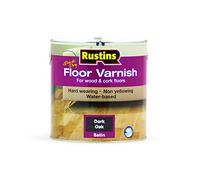 Rustin's (AFDO2500) Vernis pour sol - Séchage rapide - Chêne foncé - Satiné - 10-12m²/L - 2.5L