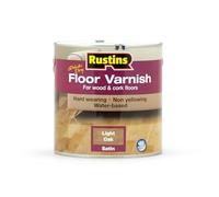 Rustin's (AFLO2500) Vernis pour sol - Séchage rapide - Chêne clair - Satiné - 10-12m²/L - 2.5L