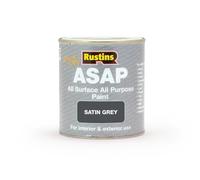 Rustin's (ASAPAG500) - Toute le peinture de surface - Intérieur et extérieur - Séchage rapide - finition satinée - Gris - 500ml