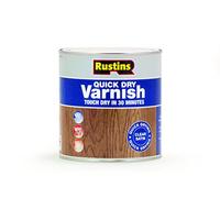 Rustins AVMC1000 (QD Clear Satin Varnish) - Vernis pour bois - séchage rapide - Incolore - Clair Satiné 1L