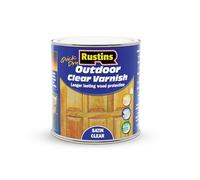 Rustins (EAVS1000) 1 Litre - Vernis extérieur pour bois - UV Protection - séchage rapide - Incolore - Fini Satiné 15m²/L