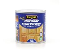 Rustins (EAVS250) 250ml - Vernis extérieur pour bois - UV Protection - séchage rapide - Incolore - Fini Satiné 15m²/L