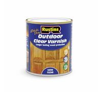 Rustins (EAVS500) 500ml - Vernis extérieur pour bois - UV Protection - séchage rapide - Incolore - Fini Satiné 15m²/L