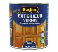 Rustins (EAVS500FR) - Vernis satiné extérieur à séchage rapide, protégé contre les UV - Incolore - 15m²/L - 500ml
