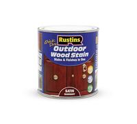 Rustins (ESMA1000) - Extérieur lasure + Vernis pour bois - séchage rapide - Acajou fini Satiné - 15m²/L - 1 Litre