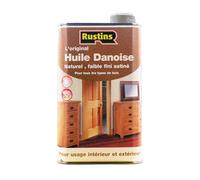 Rustins Huile Danoise 1L Claire pour Bois Intérieur et Extérieur 14 m²