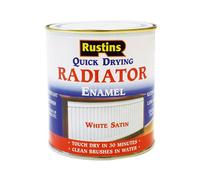Rustins - Peinture émaillée satin blanc pour radiateur, séchage rapide 250ml