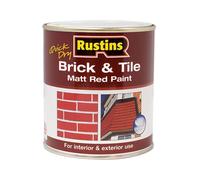Rustins - Peinture Mat Rouge Pour Briques et Carreaux 500ml