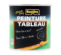 Rustins Peinture pour tableau noir à séchage rapide 7 m² / 500ml Mate | A Base d’Eau | Non-Toxique | Écriture et Dessin à la Craie