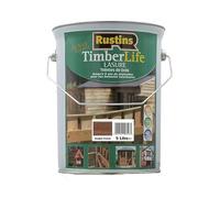 Rustin's Timberlife - Lasure pour bois - extérieure - UV et 5 ANS Protection - Acajou foncé - 12m²/L - 5 Litre (TLDM5000MD)