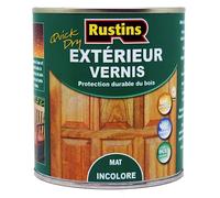 Rustin's - vernis bois extérieur mat - uv protection - séchage rapide - Incolore - 15m²/L - 1L (EAVM1000FR)