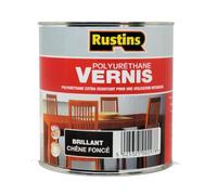 Rustin's - Vernis brillant polyuréthane pour bois intérieur - Chêne foncé - 500 ml - 7 m²