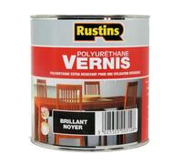 Rustin's - Vernis brillant polyuréthane pour bois intérieur - Noyer - 250 ml - 3.5 m²