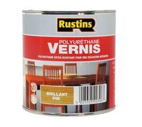 Rustin's- Vernis brillant polyuréthane pour bois intérieur - Pin - 500 ml - 7 m²