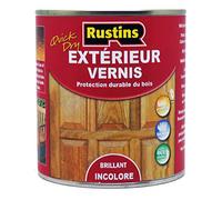 Rustins - Vernis extérieur brillant pour bois - Utilisation de l'extérieur à séchage rapide - Protection anti-UV - 15m²/L - 1 Litre (EAVG1000FR)