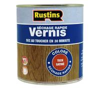 Rustins - Vernis intérieur satiné teck à séchage rapide 1L - 15m²/L - (VSTE1000FR)