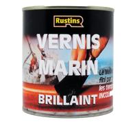 Rustins - Vernis marin suprême très brillant - protection anti-UV - Usage extérieur et intérieur. - 13m²/L- 250ml (YACV250FR)