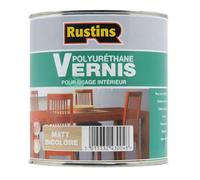 Rustins - Vernis polyuréthane mat transparent pour intérieurs 1 L - 14 m²